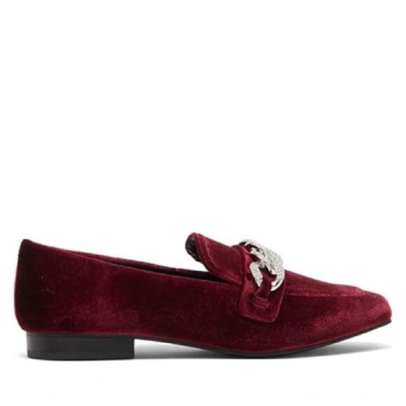 Steve Madden | Rilynn Chain Velvet Loafer - Picture 3 of 5